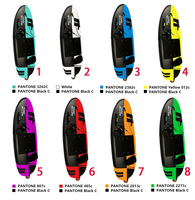 Planche de surf électrique légère en fibre de carbone haute résistance avec moteur 15000W, étanche IP68, vitesse maximale de 50-55 km/h
