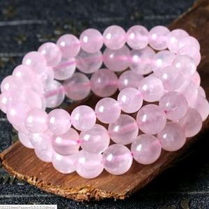 Bracelet en quartz rose naturel le plus vendu, bijoux en cristal faits à la main pour l'amour, la guérison émotionnelle et l'énergie spirituelle, en promotion - Product Image 1