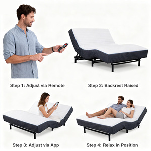 Thông Minh Có Thể Điều Chỉnh Bộ Nhớ Cotton Thông Minh Nệm Vua Kích Thước Giường Đôi Thoáng Khí Bền Hiện Đại Trường Khách Sạn Sử Dụng Cho Phòng Ngủ - Product Image 3