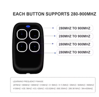 Émetteur de télécommande sans fil étanche multifréquence 280-868MHz Ouvre-porte de garage Code roulant Contrôleur de porte Car Ke