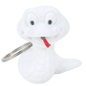 Porte-clés en plastique avec lumière LED en forme de serpent créatif cadeau promotionnel pour les enfants avec effet sonore sifflant - Product Image 4