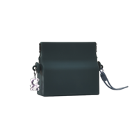 Petit sac bandoulière portable en silicone avec breloque ours mignon, mini pochette pour clés, pièces de monnaie, cartes, écouteurs, rouge à lèvres