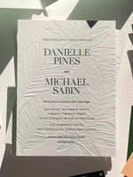 Cartes de luxe personnalisées en typographie, invitations de mariage haut de gamme, cartes postales texturées en relief, liste des invités, cartes de menu