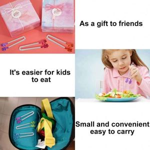 Gift Bonus Kitchen Gadets 13cm Cute Palm Stainless Steel Silicone <b>Mini</b> Sugar Tong Food Clip BBQ Party Kitchen - Product Image 6