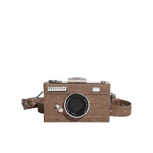 Bolso Bandolera Vintage de Moda para Mujer, Diseño Geométrico, Cierre con Remaches, Correa Ajustable, Material PU, Lujoso - Product Image 3