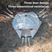 Tente de Luxe pour Glamping Extérieur, Imperméable, pour Camping Familial, Tente Pop-up Personnalisée, Grande Tente Dôme Yurt, Tente Chapiteau Yurt, Tente de Camping