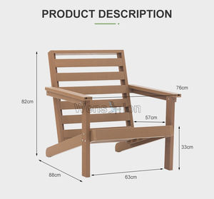 كرسي حديقة عملي خارجي كرسي حديقة كرسي حديقة من الراتان منسوج من الأديرونداك - Product Image 3