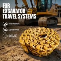 Chaîne de chenille Ruimaike de qualité OEM pour mini-excavatrices R60, R80-7, R130, R140, R160, R180 – Pièces de construction avec garantie 1 an