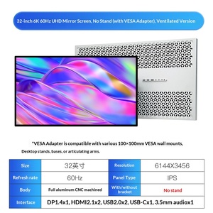 KUYCON G32P Beige New Ultra HD 6K 32-Inch WLED Monitor Mirror <b>Screen</b> Photography & Design Professional Grade 1-Year Warranty - Product Image 6