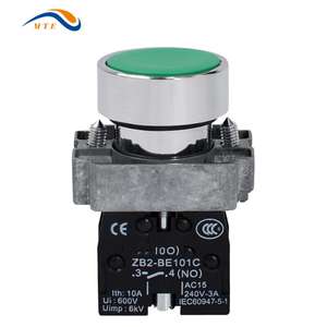 Factory Price EB2M-C-<strong>10</strong> 1NO Momentary <strong>Push</strong> <strong>Button</strong> <strong>Switch</strong> 22mm IP65 Round Flat Head Plastic Latching 10A 380V - Product Image 3