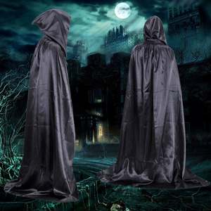 <span class=keywords><strong>Halloween</strong></span> Kostuum Lange Capuchon Capes Dood Tovenaar Heksenmantel Voor Volwassenen Mannen En Vrouwen Cosplay Decoratie Tv Karakter Manteau - Product Image 5