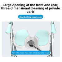 Chaise de douche et de toilette en aluminium pour personnes âgées, avec coussin antidérapant confortable, tabouret de baignoire pour personnes handicapées - Équipement de sécurité pour la salle de bain