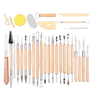 Ensembles d'outils professionnels en argile pour la sculpture de poterie de 35 pièces - Product Image 1