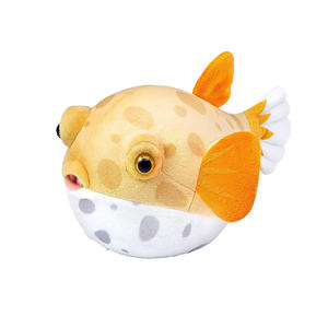 Dibujos animados de puercoespín pez globo de peluche de juguete blando suave pez globo almohada patrón personalizado logotipo personalizado regalo para niños - Product Image 4