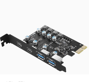 USB 3.0 PCIE-Karte, <span class=keywords><strong>2</strong></span> * USB a Port + <span class=keywords><strong>2</strong></span> * USB C-Anschluss, USB 3.<span class=keywords><strong>2</strong></span> GEN1 Eingebaute Erweiterungs karte - Product Image 1