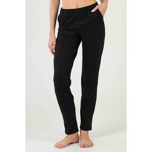 Pantalones de Pijama de Jersey para Mujer en Colores Básicos, Suaves y Casuales, Azul Marino, 240 g/m² - Product Image 2