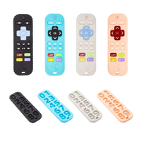 Jouet de dentition en silicone OEM/ODM pour bébé, en forme de télécommande TV et de manette de jeu, pour apaiser les gencives des nourrissons