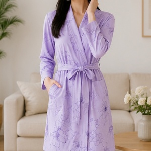 Robe de Chambre Personnalisée de Luxe pour Mariée, Lingerie, Vêtements de Nuit, Pyjamas en Bambou pour Femmes, Robes <span class=keywords><strong>Kimono</strong></span>, Chemises de Nuit pour Femmes - Product Image 2
