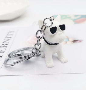 Promozionale Simulato cucciolo cuccioli dog occhiali da sole sacchetto della catena chiave del pendente animale creativo del pendente di figura regali all'ingrosso - Product Image 4