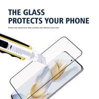 Protection d'écran en verre trempé transparent anti-rayures 9H, couverture intégrale sans bulles pour Honor 90 X5 X6 X7 X8 X9B X8B X7B 200