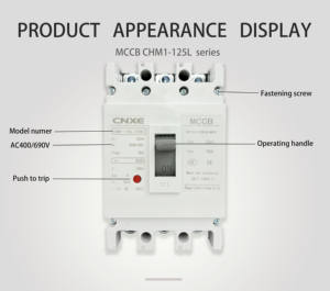 Китайский завод, CHM1-125L/3300, защита от нагрузки, Mccb 3P, автоматический выключатель 16A 20A 25A 32A 40A 50A 63A 80A 100A 125A - Product Image 2