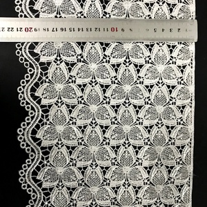 Bán buôn polyester thêu ren, lớn Chiều rộng tan trong nước ren <span class=keywords><strong>TRIM</strong></span>, tùy chỉnh màu ren - Product Image 2