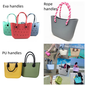 Bolsa de Viaje de Playa EVA, Bolsas de Fin de Semana con Asas Largas, Bolsa de Hombro de Gran Capacidad de Color Sólido - Product Image 2