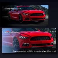 Ensemble de phares pour Ford Mustang 15-17, pour la modification de l'ensemble de phares de voiture Mustang à trois lentilles LED