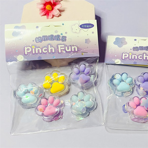 Jouet à presser CHENXI Mini Patte de Chat - Silicone et TPE souples pour soulager le stress des enfants - Product Image 5