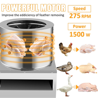 Plumeuse à poulet motorisée haute performance de 60 pouces, automatique pour le traitement de gros volumes, 110V/220V/380V, 8kg/0,5-1min