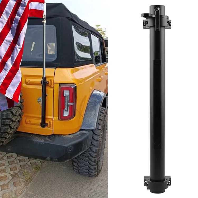 Nieuwe Wind Mount Vlaggenmast Houder Scharnier Vlaggenmast Mount Beugel Basisset Voor Ford Bronco 2021 2022 Accessoires Vlag Achterklep Houder