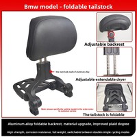 Nouveau dossier pliable pour moto, compatible avec la plupart des motos, support dorsal réglable pour conducteur et passager, coussin de dossier amovible, porte-bagages