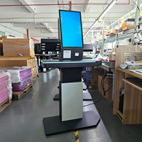 Terminal de paiement client moderne sur pied de 21,5 pouces pour centre commercial, kiosque en libre-service