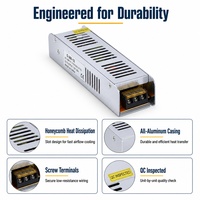 Offre Spéciale – Alimentation LED 360W à LED unique, transformateur de commutation 12V 10A, entrée 110-220V, protection contre les surintensités pour bande LED