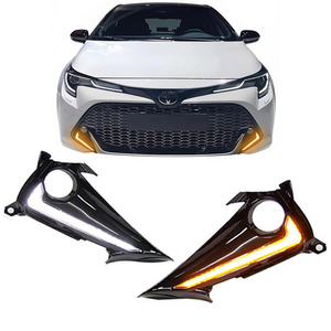 Luces LED de circulación diurna (DRL) para <span class=keywords><strong>Toyota</strong></span> <span class=keywords><strong>Corolla</strong></span> <span class=keywords><strong>GR</strong></span> <span class=keywords><strong>Sport</strong></span> 2023 2024 2025 2026 con señal de giro y cubierta de faro antiniebla - Product Image 1