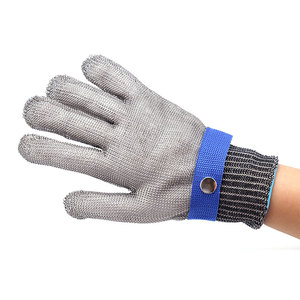 Guantes de Seguridad de Metal de Grado Alimenticio Resistentes a Cortes, Guantes de Cocina de Acero Inoxidable para Cortar Carne y Abrir <span class=keywords><strong>Ostras</strong></span> - Product Image 2