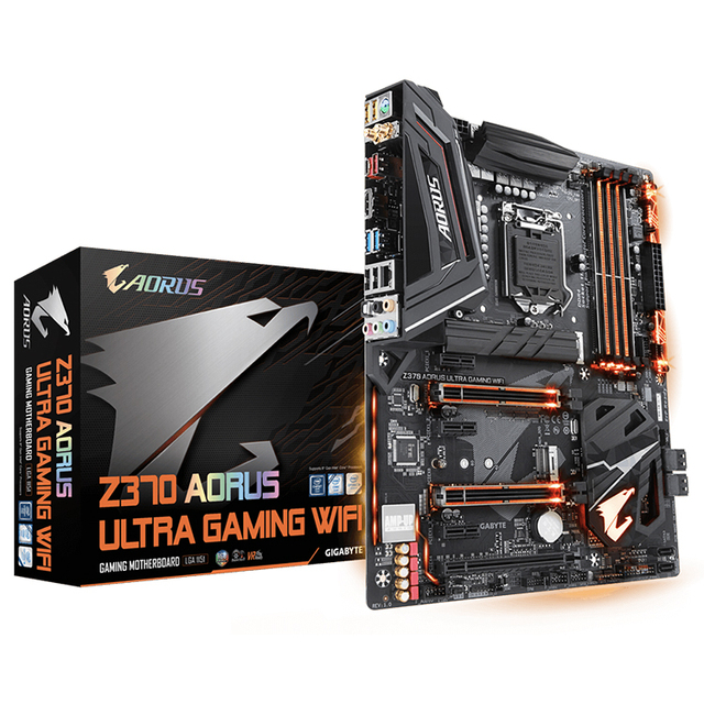 GIGABYTE Z370 AORUS ULTRA GAMING WIFI Used Gaming Motherboard with Intel LGA1151 Socket Support Intel Core CPU