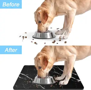 Evcil hayvan besleme paspası kaymaz köpek maması paspaslar kullanımı diyatomit kauçuk emici yıkanabilir su geçirmez silikon Pet emici Mat değiştirin RTS