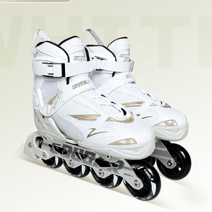 Patins à roulettes ajustables professionnels <span class=keywords><strong>COUGAR</strong></span>, respirants, en mesh, pour adultes débutants, slalom. - Product Image 4