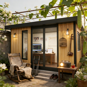 Oficina Prefabricada, Estudio <span class=keywords><strong>de</strong></span> Arte para Jardín, Cabaña para Patio Trasero, Espacio <span class=keywords><strong>de</strong></span> Trabajo Tranquilo, Sala Creativa, Fácil Instalación, Diseño Modular, Enfoque en la Privacidad - Product Image 5