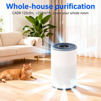 Purificateur d'air intelligent HEPA 13 avec filtre électrostatique, charbon actif et aromathérapie, en métal, pour la maison, mini, de bureau, électrique, US