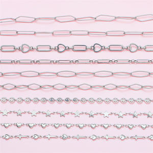 طقم مجوهرات وإسورة ساحرة للنساء مصنوعة بشكل سلسال من الفولاذ المقاوم للصدأ للبيع بالجملة - Product Image 5