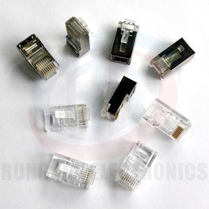 RG <span class=keywords><strong>RJ45</strong></span> Cat5e Cat6 mâle femelle connecteur blindé échantillon gratuit Ethernet Keystone Jack - Product Image 1