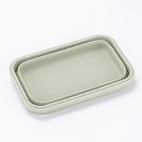 Boîte à lunch pliable de vente chaude Boîte à lunch étanche réutilisable