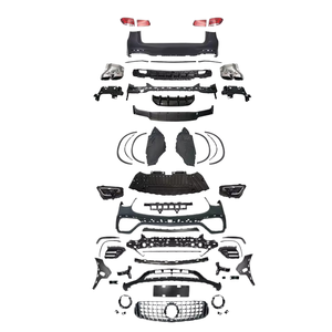 Kit carrosserie pour Benz <span class=keywords><strong>GLC</strong></span> 200 260L 63 AMG 2015-2020 année facelift 2021 <span class=keywords><strong>2022</strong></span> modèle avec pare-chocs phares feux arrière - Product Image 1