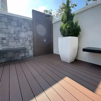 Revêtements de sol pour terrasse et patio extérieurs : planches WPC écologiques, imperméables, co-extrudées, terrasse extérieure WPC 25 mm