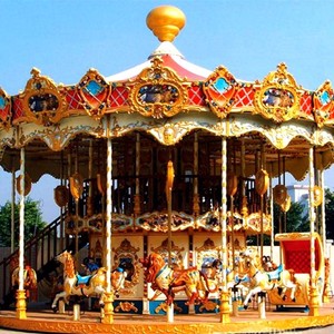 Manège à chevaux rotatifs de grande taille pour l'intérieur et l'extérieur, équipement d'amusement pour enfants pour centres commerciaux et usage domestique - Product Image 1