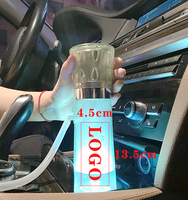 Sheesha voiture narguilé sur le pouce nargile mini shisha LED chicha complet voyage narguilé tasse voiture shisha portable narguilé tasse avec paille