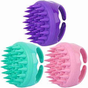 Cepillo de Champú para Masaje del Cuero Cabelludo, Cepillo de Silicona Suave para Desenredar el Cabello, con Dispensador para el Cuidado del Cuero Cabelludo - Product Image 5