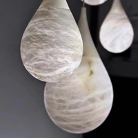 Lustres VEKO, lampes suspendues, luminaire suspendu en albâtre, lampes de chevet modernes pour salon, chambre à coucher
